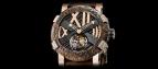 часы Romain Jerome Titanic-DNA  Rusted steel T-oxy IV Tourbillon pink gold white diamonds set paws Ultimate