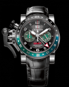 CHRONOFIGHTER OVERSIZE GMT BLACK BRG STEEL