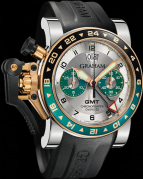 CHRONOFIGHTER OVERSIZE GMT SILVER BRG STEEL & GOLD