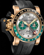 CHRONOFIGHTER OVERSIZE GMT SILVER BRG GOLD