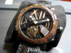  Romain Jerome Titanic-DNA  Rusted steel T-oxy IV Tourbillon pink gold white diamonds set paws Ultimate